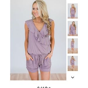 Dusty purple romper